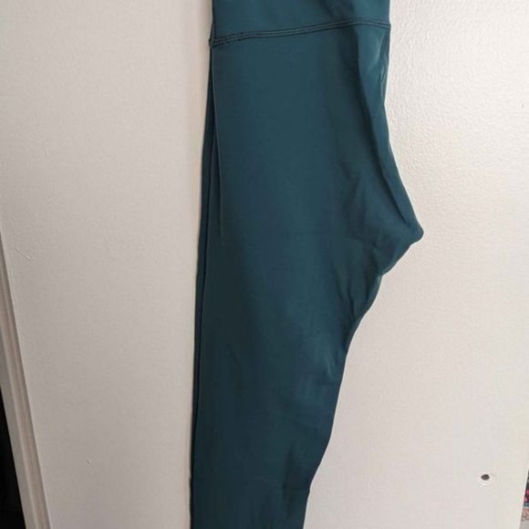 lululemon leggings teal green ankle high-waisted Size 8 - Picture 3 of 3